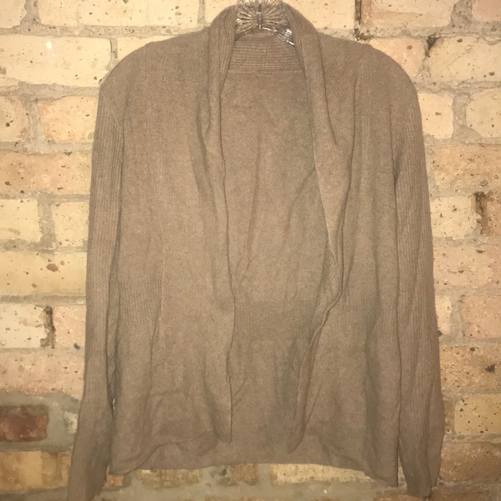 Camel color cashmere cardigan